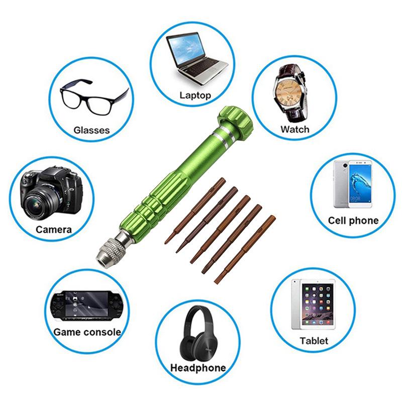 Bộ Tuốc Nơ Vít Đa Chức Năng 5 Trong 1, Bao Gồm Kính, Điện Thoại Di Động, Đồng Hồ, Dụng Cụ Tháo Lắp, Thích Hợp Để Phục Hồi Máy Tính Xách Tay Bao Gồm Mũi Tuốc Nơ Vít S2 4