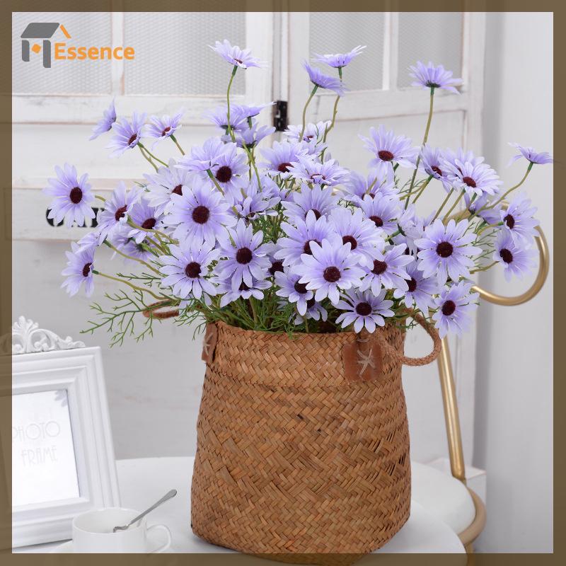 Product Introduction of 52cm White Daisy Artificial Flower 5 Heads Silk White Chamomile Fake Flower Bouquet DIY Home Garden Party Wedding Decoration 18