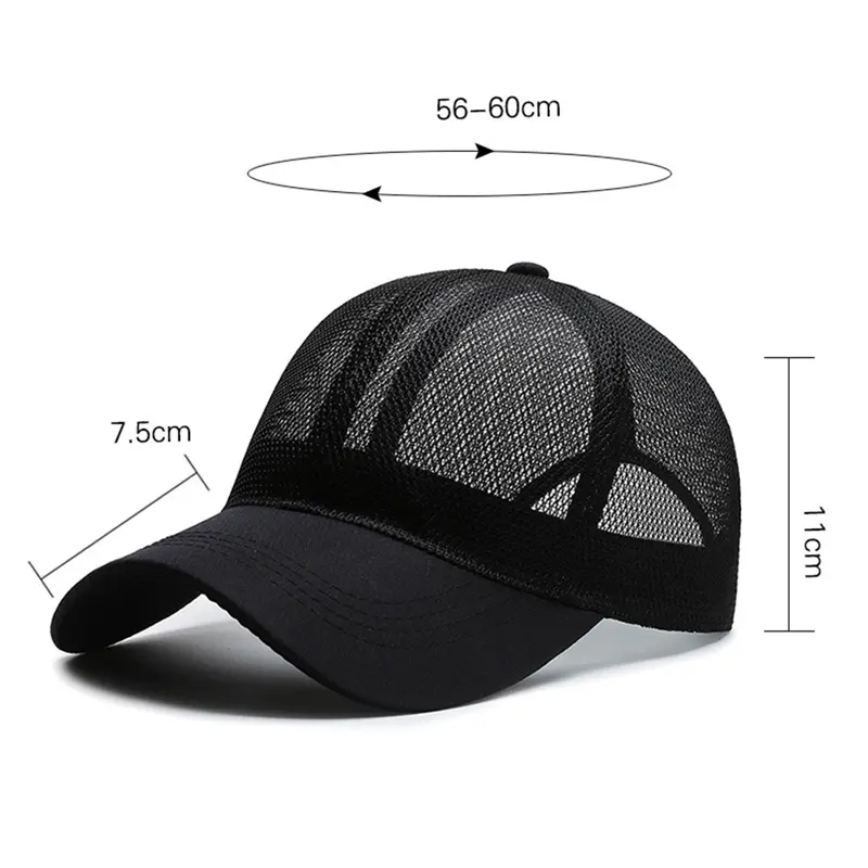 Mũ Bóng Chày Lưới Toàn Bộ Cho Nam Và Nữ, Mũ Thể Thao Chống Nắng Làm Mát Nhanh Khô, Snapback, Unisex 1