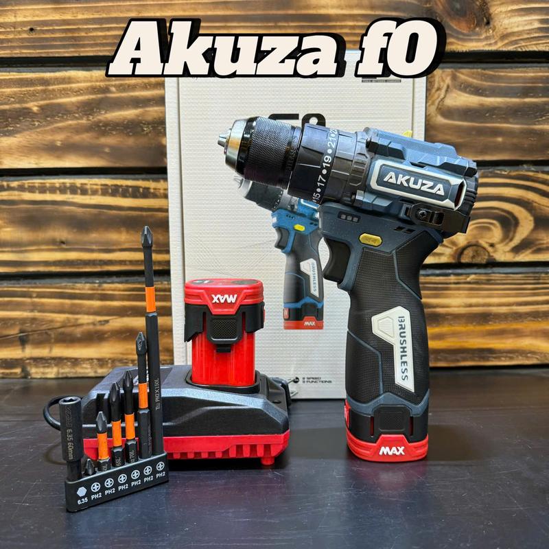   TẶNG VỈ VÍT 7CT  Máy khoan pin Akuza F0 có tính năng Anti Kickback ATC- Tạo sung 3 cấp  -Đầu 10li- lực siết 60N.m vòng tua lên đến 2000v p mẫu mới nhất 