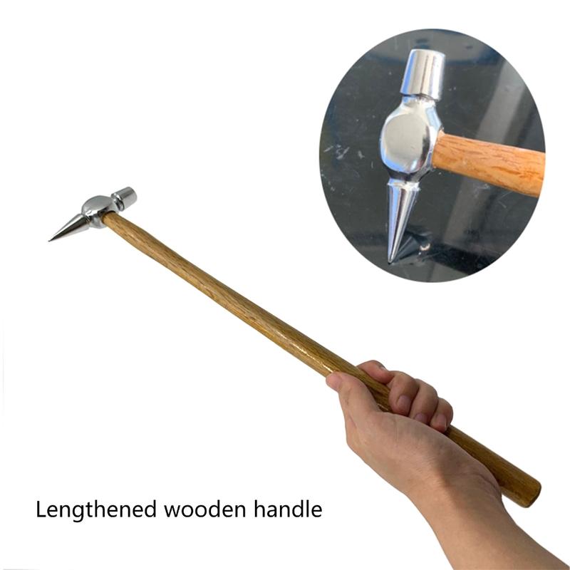 Búa Phục Hồi Vết Lõm, Búa Thân Ô Tô Có Cán Gỗ Dụng Cụ Loại Bỏ Vết Lõm, Búa Thân, Dụng Cụ Cầm Tay Để Phục Hồi Vết Lõm Ô Tô Tự Làm 1