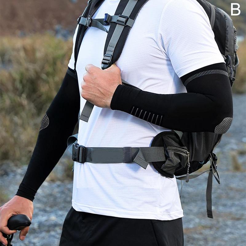 Product Introduction of 1pair Polyester Fibre Sports Arm Sleeve Summer Outdoor Cycling Ice Silk Sun Protection Sleeve Breathable 34