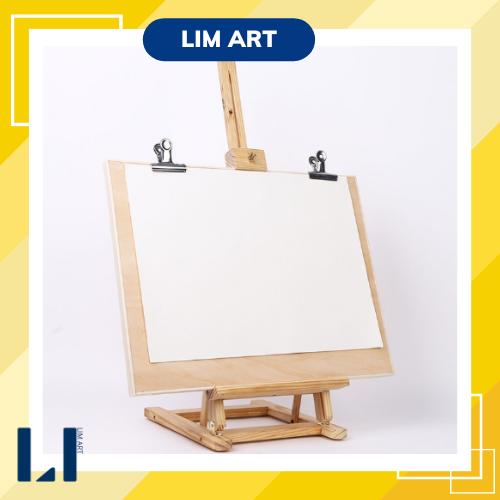 Giá vẽ tranh để bàn gấp gọn bằng gỗ thông size nhỏ. Kệ vẽ tranh, tranh tô số hóa