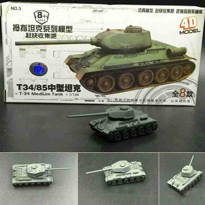 Product Introduction of 1:144 4D Finished Tank Model Main Battle Mini Thumb DIY Toy Model Tank Model Tank Battle 20