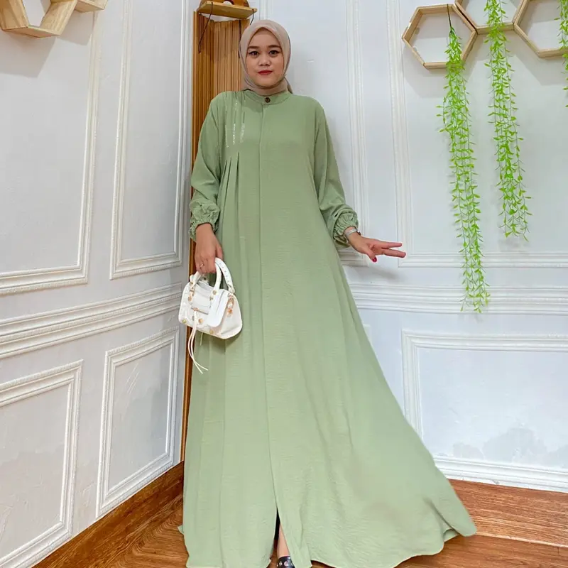 HK_Officialstore // gamis mewah crinkel aerfflow // gamis mutiara press // dress mewah terbaru 2024 2
