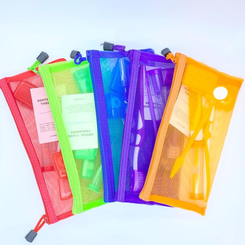 Product Introduction of 8-Piece Oral Care Kit with Soft Bristle Toothbrush, Interdental Brushes & Floss Threaders - Set for Sensitive Teeth and Gentle Cleaning, Travel-Friendly Essentials 7