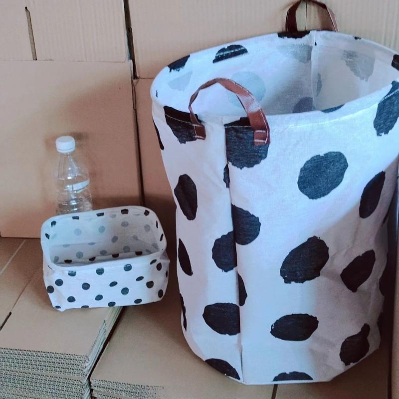 Product Introduction of Dirty Laundry Basket Ins Foldable Dirty Laundry Bin Cow Design Dirty Laundry Hamper Dormitory Special Dirty Laundry Basket Storage Basket 7