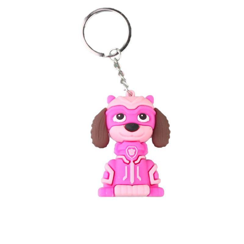 Pendant.Key Chain.Cute.Young Girl3d Stereo Doll Cartoon Key Button Pendant PVC Flexible Glue Advertising Keychain Anime Peripheral Pendant retro  sound  keychain pov  keychain 4
