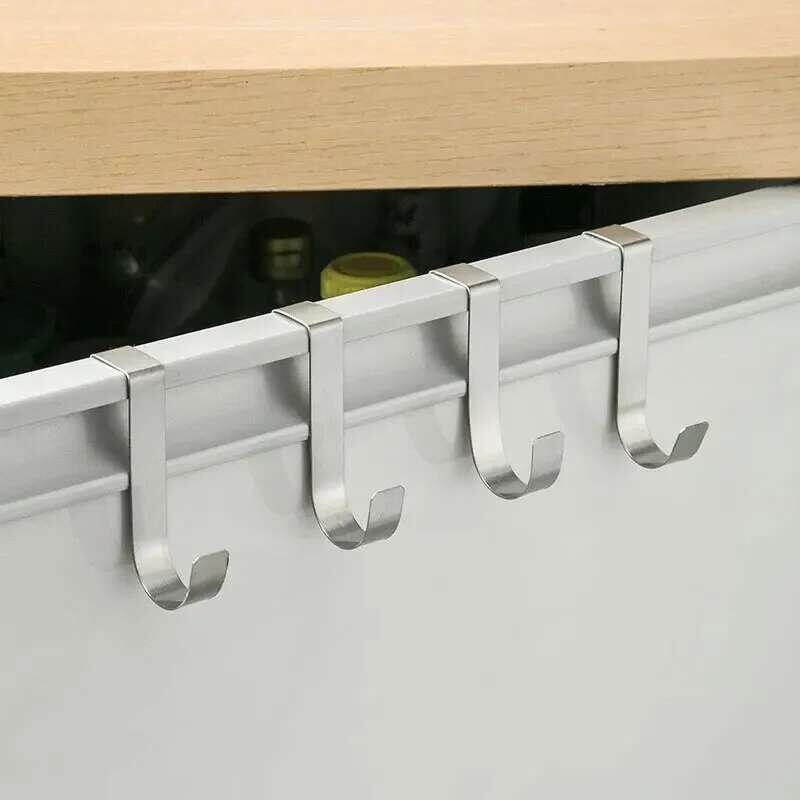Product Introduction of Multi-Purpose Hooks Kitchen Cabinet Door Back Hanging Rack Clothes Coat Hat Towel Hanger Storage Hook Bathroom Accessories 10