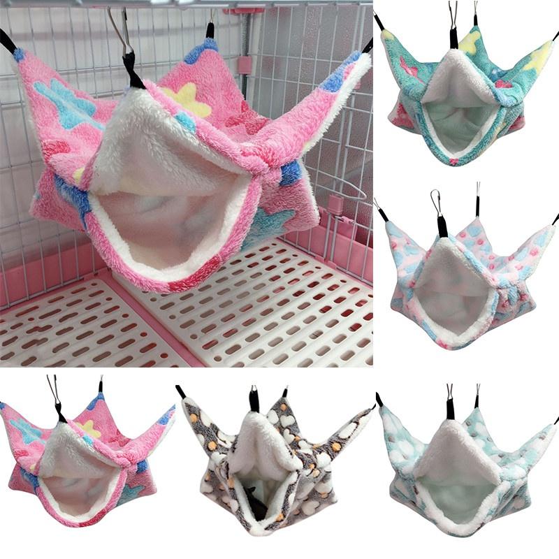 Võng Lồng Vật Nuôi Nhỏ AT, 1 Chiếc, Võng Tàu Lượn Đường Giường Ngủ, Phụ Kiện Lồng Chuột Lang, Bộ Đồ Giường, Võng Ấm, Thích Hợp Cho Vẹt, chồn hạc, sóc, chuột Hamster, Chơi Và Chơi