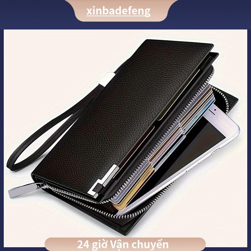 Ví Thời Trang, Boutique Chất Lượng Cao, Nhẹ, Ví Dài Nam, Có Khóa Kéo Nhiều Ngăn, Túi Đựng Điện Thoại Di Động Sức Chứa Lớn, Ví Cầm Tay Đa Năng, Túi Xách Đa Năng Clutch