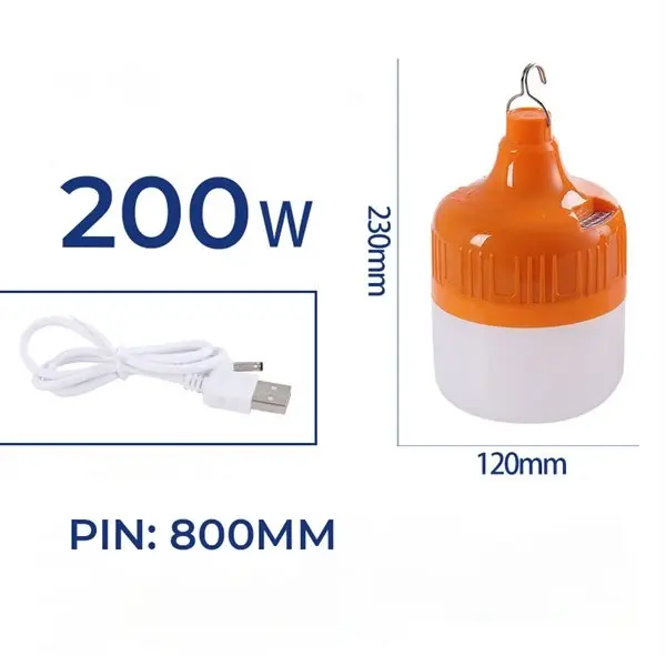 Bóng Đèn Tích Điện 200W Siêu Sáng