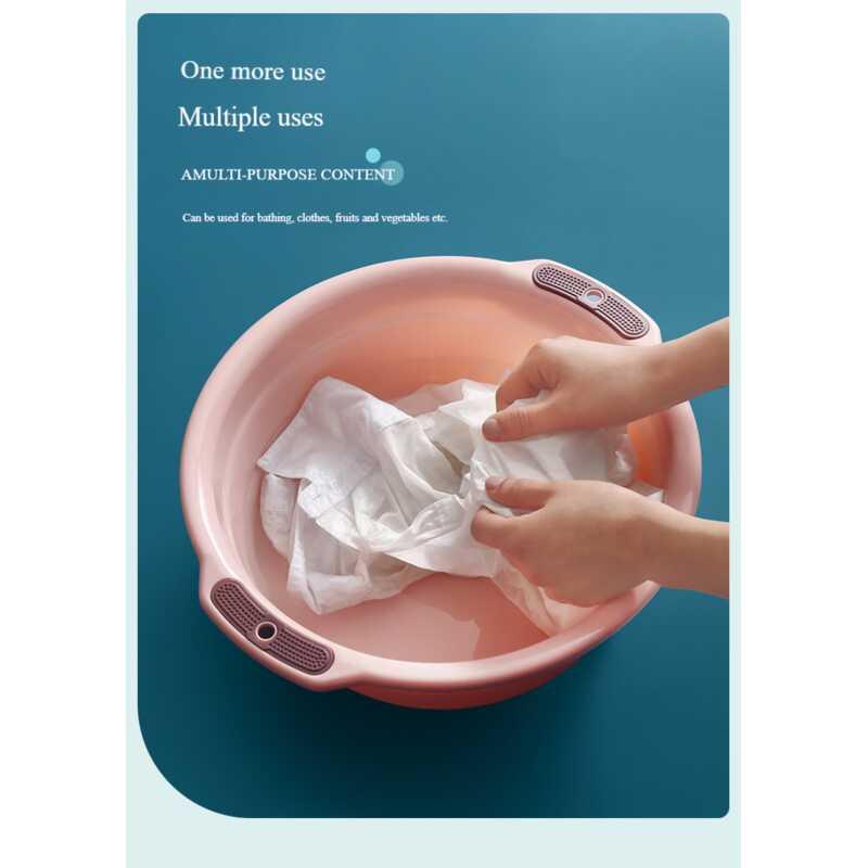 Product Introduction of Plastic thickened baby household large laundry basin student dormitory washbasin foot basin 5