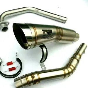 Knalpot Racing suara adem R9 H2 Cbr 150R cbr150r vixion r r15 v3 gsx verza mx king k45 r n lokal byson fu pulsar135 cb tiger