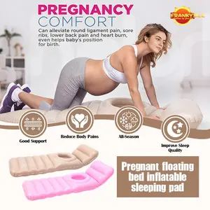 Bantal Ranjang Angin Kehamilan - Portable, Nyaman untuk Ibu Hamil, Penggunaan Dalam & Luar Ruangan