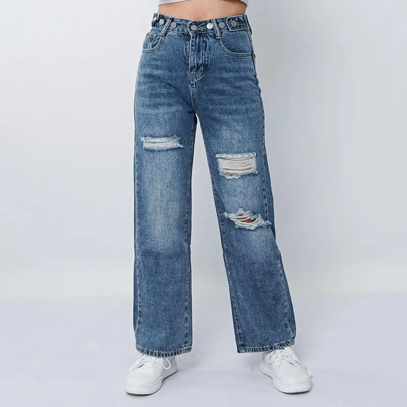 VIERLIN - Jeans 8972 - HIGH WAIST LOOSE JEANS Celana Panjang 1