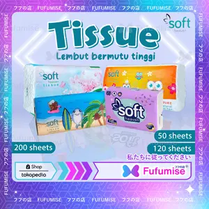 SOFT Heaven Tissue 50 sheets - 2 ply | Tisu wajah | tisu serbaguna | Tisu kering | FUFUMISE