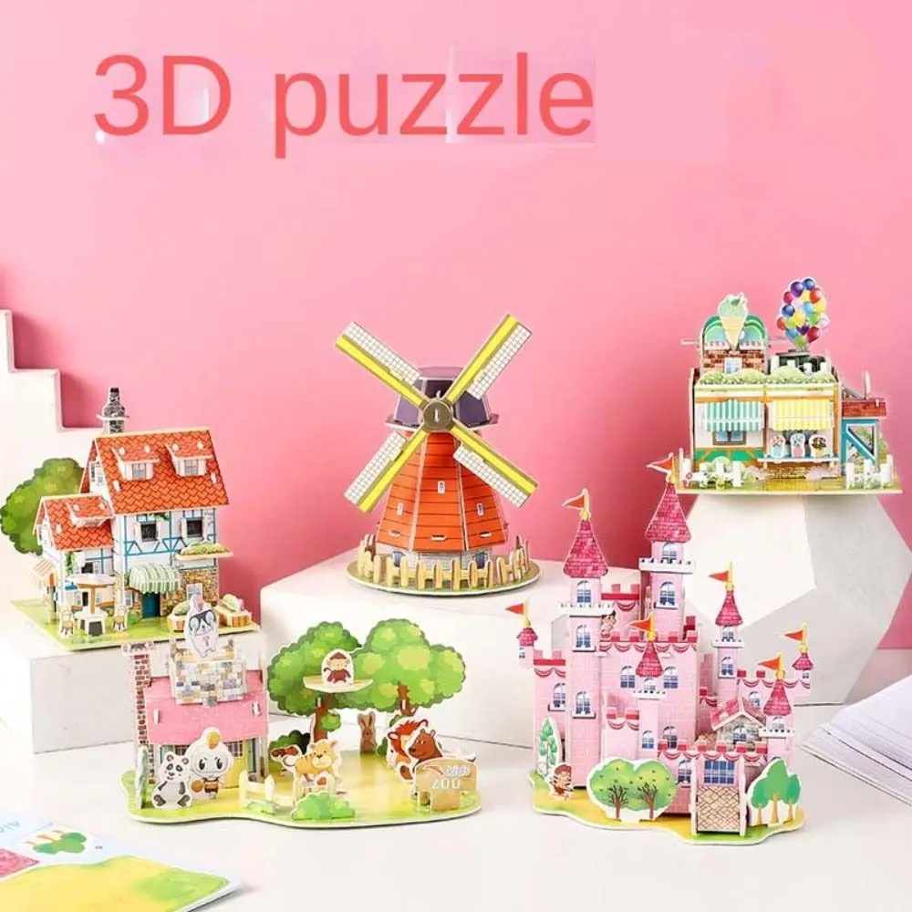 Đồ Chơi Bộ Ghép Hình 3D, Quà Tặng Giáng Sinh, Khối Xây Dựng Đồ Chơi Ghép Hình Giấy, Mô Hình Lắp Ráp Máy Bay, Bộ Ghép Hình Mô Hình Nhà Tự Làm, Thích Hợp Cho Trẻ Mới Biết Đi