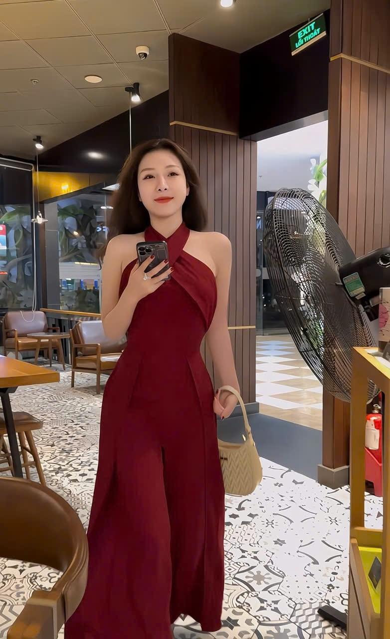 Product Introduction of Jum cổ yếm ống rộng đắp tà, đi chơi, cafe bạn bè, du lịch vải mango mềm mịn có mút ngực 2 size M L Ong Kem vm39 3