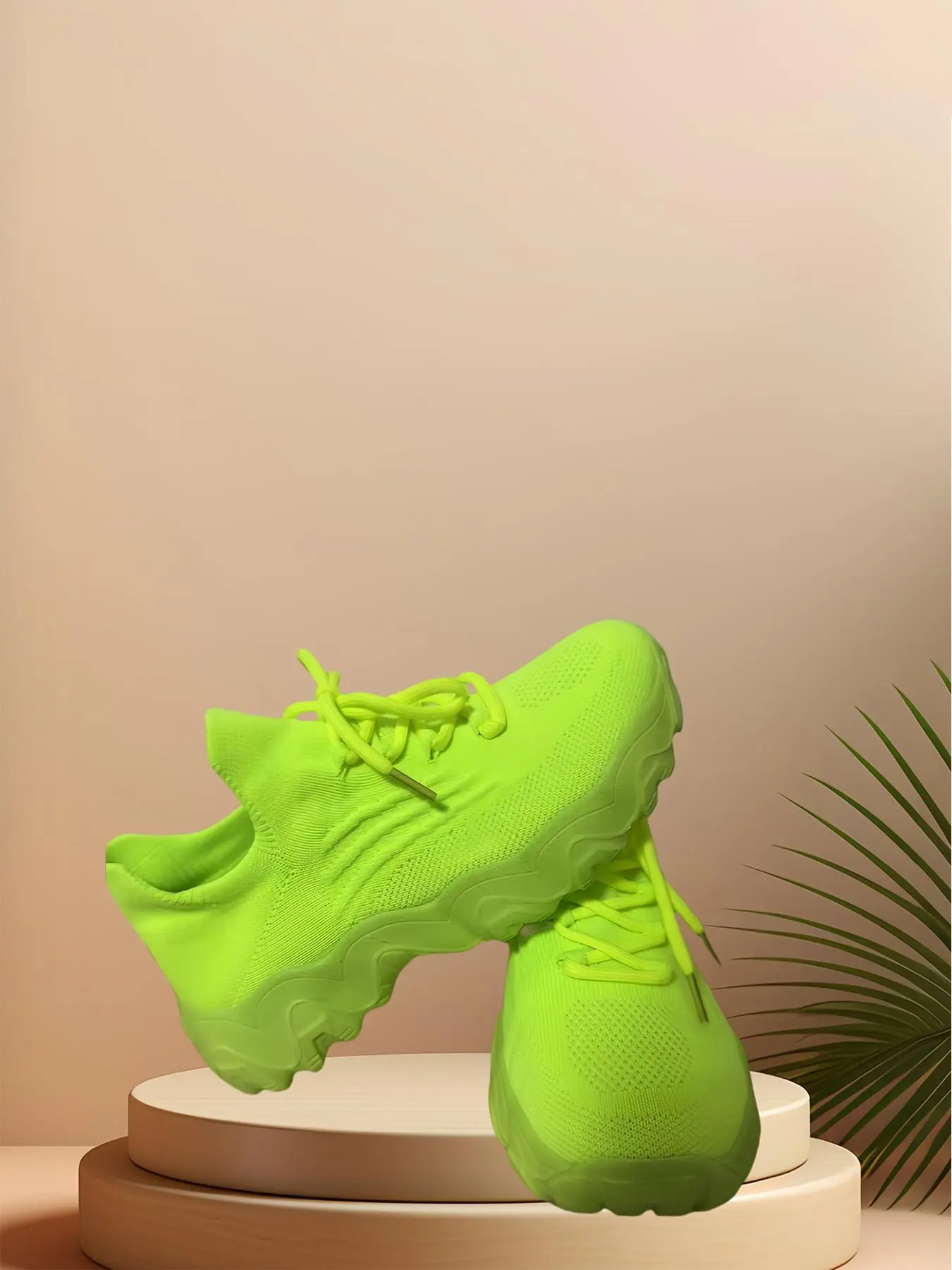 Women's Fashionable Lace Up Mesh Sneakers, Casual Comfortable Breathable Sports Running Shoes, All-match Non-slip Sneakers for Daily Wear