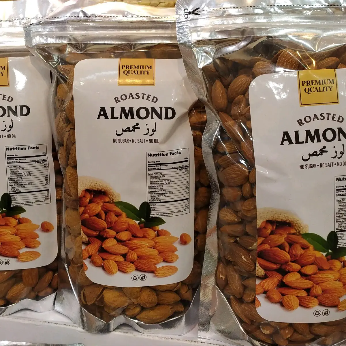 kacang almond Original Bebas gula