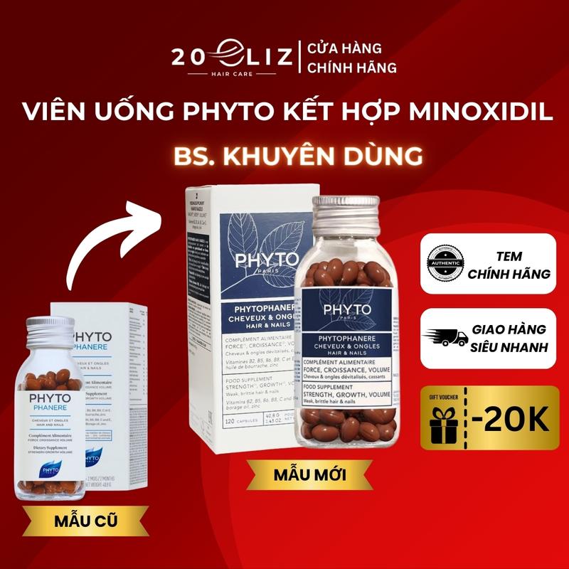  Viên Uống Hỗ Trợ Mọc Tóc Phyto 120v 240v - Hỗ Trợ Giảm Rụng Nên Kết Hợp Xịt Mọc Tóc Nhannnhhh Dàyyy- Nhập Pháp - 20.Eliz HairCare 