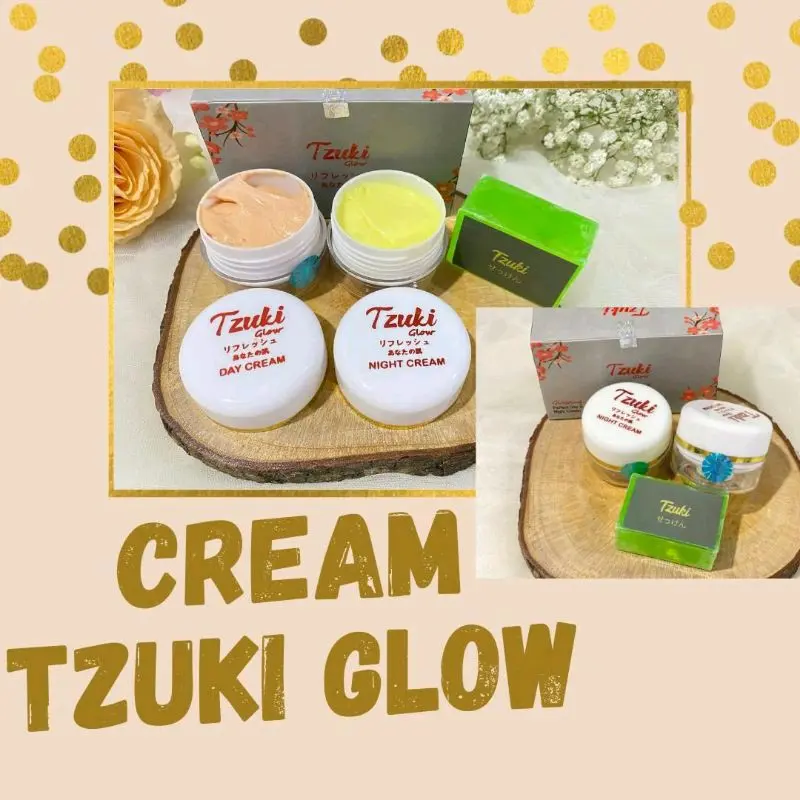 PAKET CREAM TZUKI/CREAM TZUKI GLOW Perawatan Mencerahkan Wajah flek Melembutkan