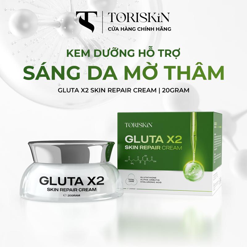 Kem Dưỡng Trắng Đa Tầng - Gluta x2 Skin Repair Cream 20gram -  Hỗ Trợ Sáng Da Mờ Thâm Sạm Nám Tàn Nhang Làm Đẹp Da Dưỡng Ẩm Da Chăm Sóc Da