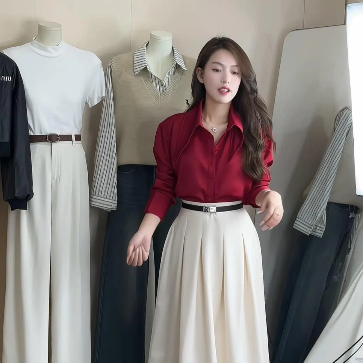 Set Chân Váy Nữ Hàng Mới Kiểu Dáng Hiện Đại A80 Cin Clothing
