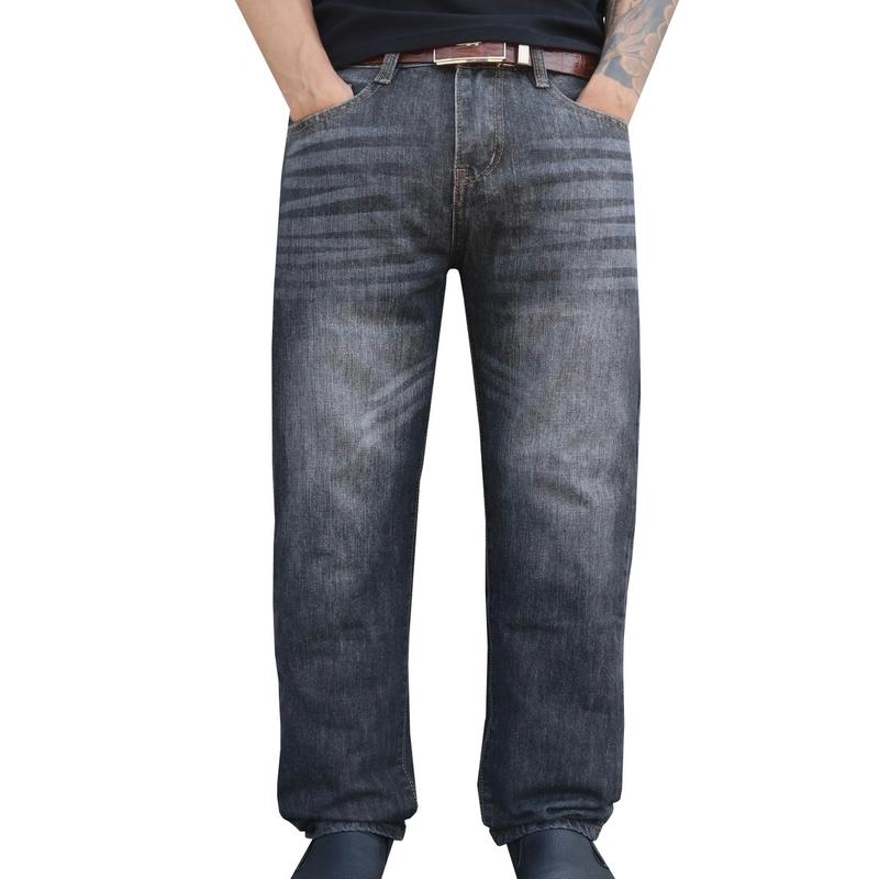 Quần Ống Xuông Đen Khói Phom Mềm Ống 18,5 Mã 3642 Menswear Nam Jean Pants Jean Pants Có Túi