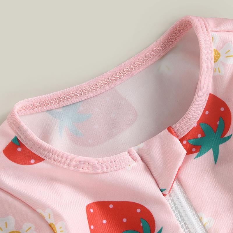 Product Introduction of Đồ Bơi Bảo Vệ Chống Phát Ban Cho Bé Gái Mới Biết Đi, Đồ Bơi Dài Tay In Hình Dâu Tây + Mũ Chống Nắng, Độ Tuổi: 0-3 Tuổi 42