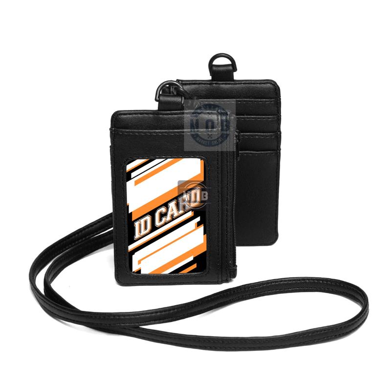 MOB - NAME TAG ID CARD HOLDER TERDAPAT RESLETING UNTUK MENYIMPAN BISA CUSTOM NAMA DAN LOGO PERUSAHAAN - MELUWE HITAM 3