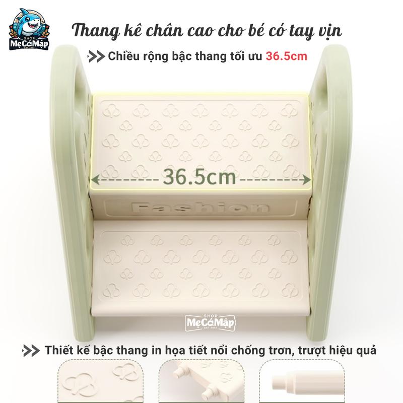 Thang kê chân cao có tay vịn hỗ trợ bé làm việc dễ dàng hơn, Trọng tải lên tới 75kg 6