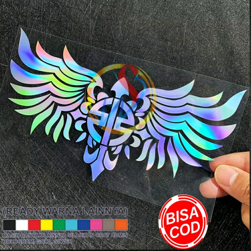 Sticker Cutting VISOR UNIVERSAL BISA CUSTOM LOGO