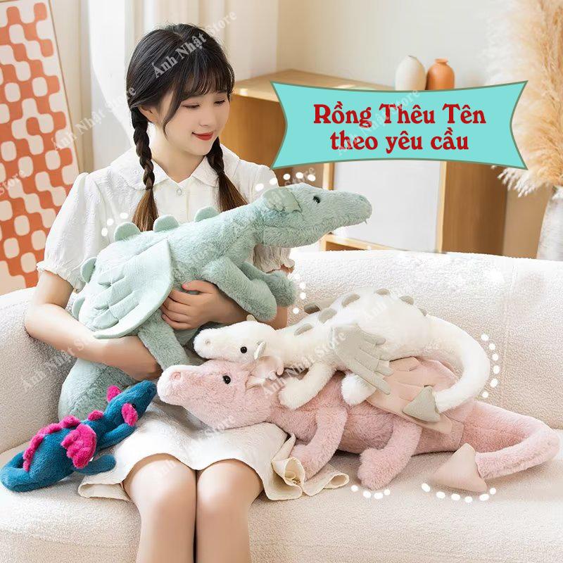 THÊU TÊN Rồng Jellycat Thêu Tên Theo Yêu Cầu - Rồng Thỏ Lông Mềm Cho Bé Người Yêu Bạn Gái Gấu Bông Quà Tặng Hot Trend