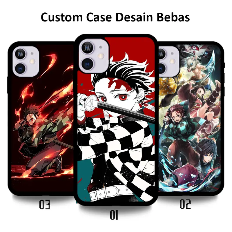 Custom Case Casing Hp Anime Demon Slayer Berbagai Tipe Hp All Type 0PP0 V1V0 X1A0M1 SAM*SUNG 1PH0N3 R3DM1 R3ALM3 1NF1N1X 0