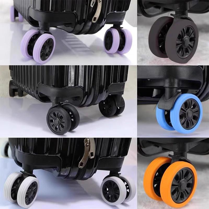 Vỏ Bọc Bánh Xe Vali Giảm Tiếng Ồn Chống Mòn Bánh Xe, Vòng Đệm Bánh Xe Vali Tiện Dụng Khi Du Lịch