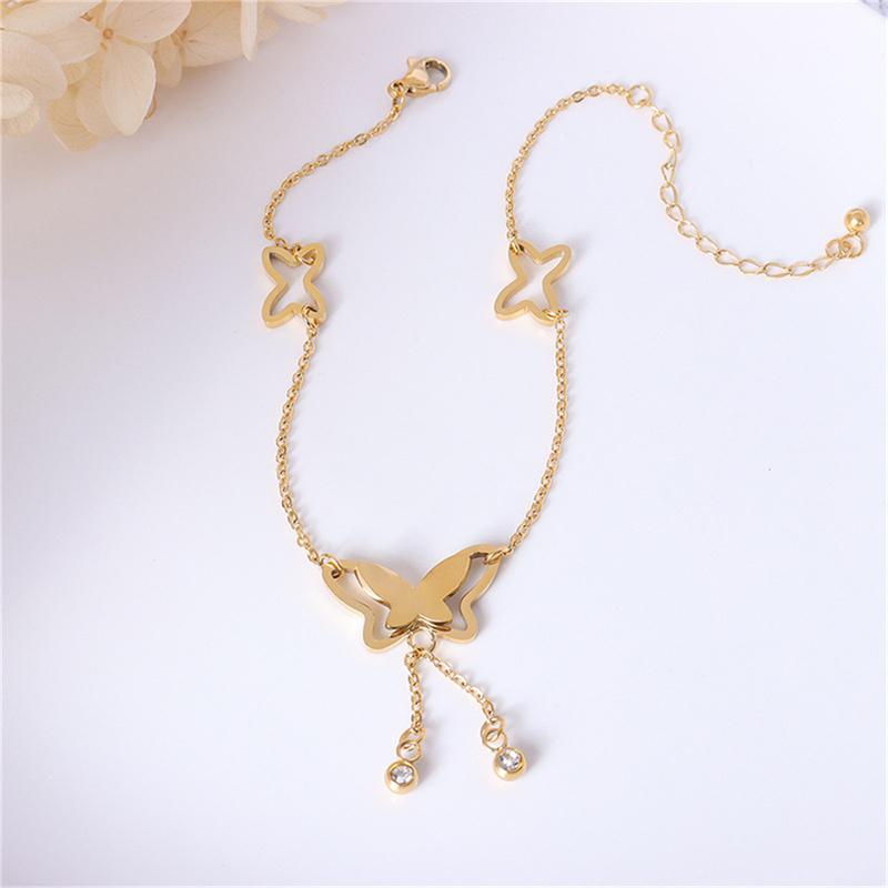 Product Introduction of Fashion Butterfly And  Pendant Anklets Women Yoga Beach Anklet 15