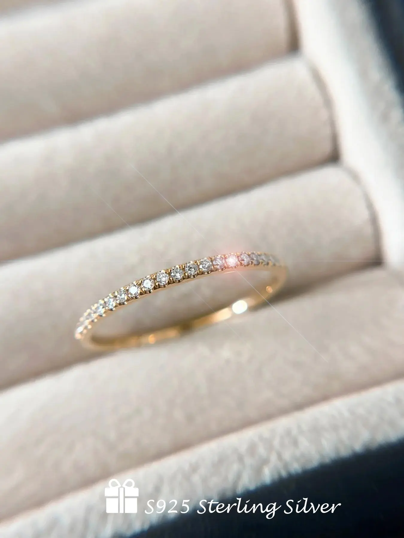925 Sterling Silver Rhinestone Decorated Ring, Fashionable Jewelry for Women, Trendy All-match & Exquisite Jewelry for Birthday Gift