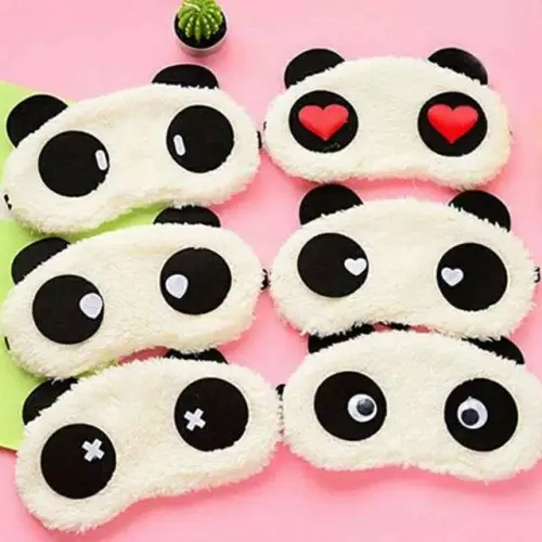 Penutup Mata Tidur Karakter Panda / Sleeping Eye Panda Lucu / Eye Cover Cute
