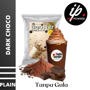 Bubuk PLAIN DARK CHOCO 1kg Tanpa Gula Untuk Minuman Kekinian