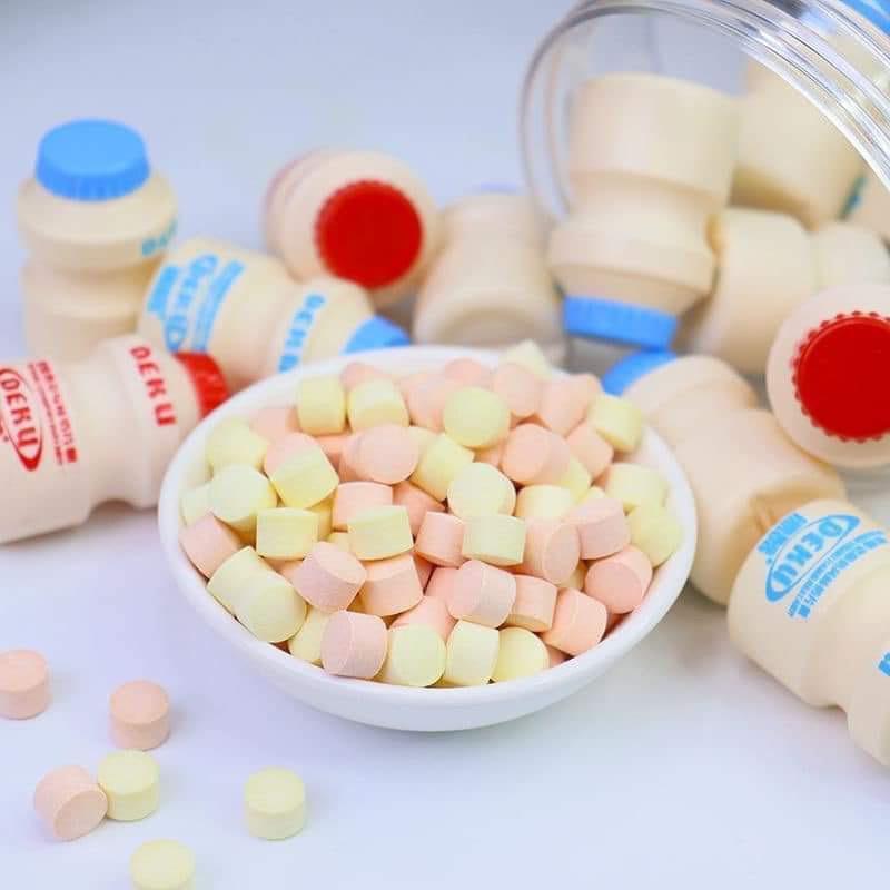 1 Hũ Nhỏ Kẹo Sữa Chua Viên Nén Deku 2 Vị (~25 viên) 1