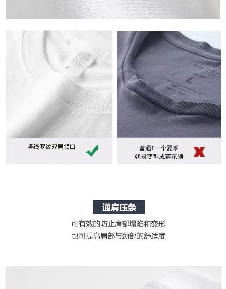 Product Introduction of Pure Cotton Short Sleeve T-Shirt for Men, Summer New Trendy High-End Half Sleeve Versatile Loose Plus Size Fashion Breathable Shirt for Women 18