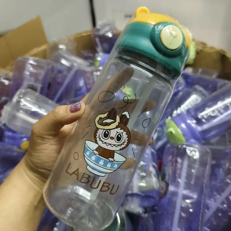 Botol Minum Labubu 550ML Sedotan BPA Free Botol Minum Anak Karakter Labubu Viral Original 7