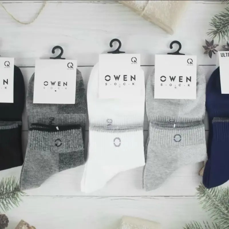 [ Combo 10 đôi ] Tất owen kháng khuẩn, Tất lửng kiểu dáng basic, Khử mùi bằng công nghệ nano diệt khuẩn chống hôi chân