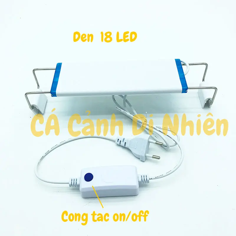Đèn LED máng kẹp thành hồ cá 20-30 cm 2 dãy màu TRẮNG - ĐỔI MÀU 18 LED P300 4