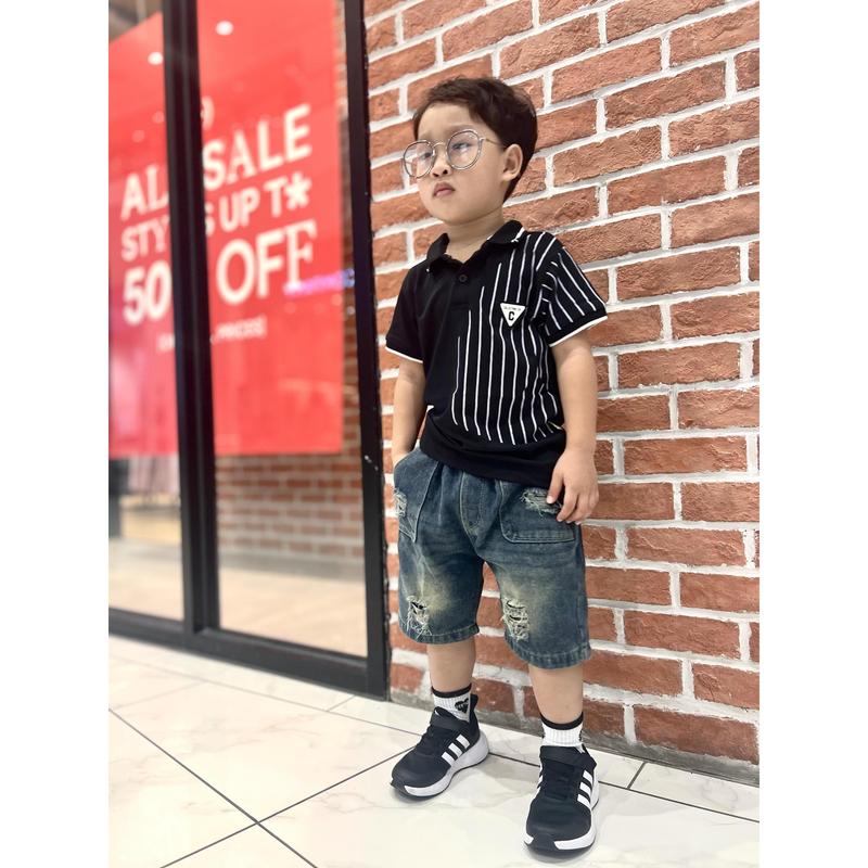 [SUSHIKIDS] Bộ Polo + Quần jean Cực Xịn sò cho bé trai | Size 9-27kg | Áo cotton mềm mát. 3
