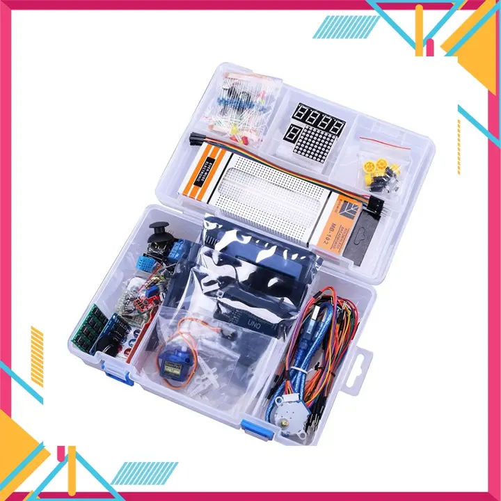 Bộ Kít Arduino Uno R3 Full V3 - 2024 với RFID và 40 linh kiện