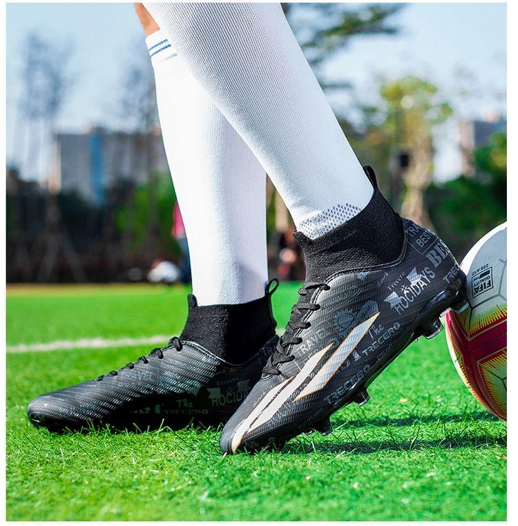 Product Introduction of Soccer Shoes Men's Adult Sports Soccer Shoes Long Broken Nail Training TF Boy Student Professional Short Studs Youth Sneakers 10