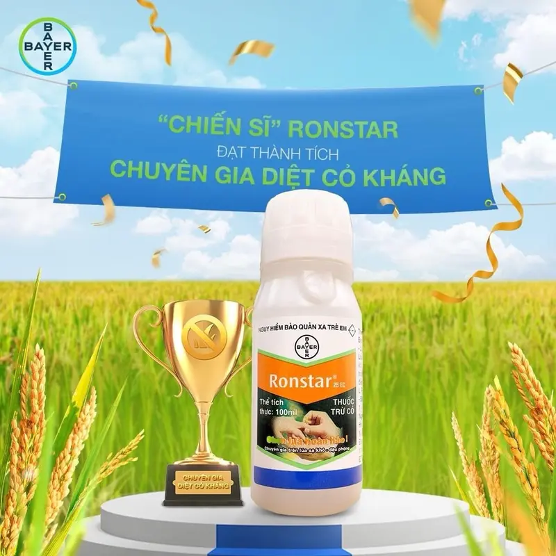 Có sản phẩm Ronstar 25EC cỏ lúa cỏ cứng đầu chạy đâu cho thoát - Phân bón 1